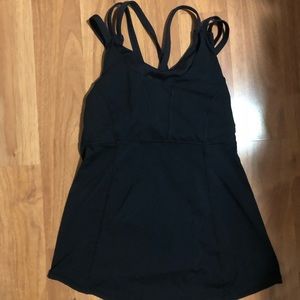 Lululemon black strappy tanktop